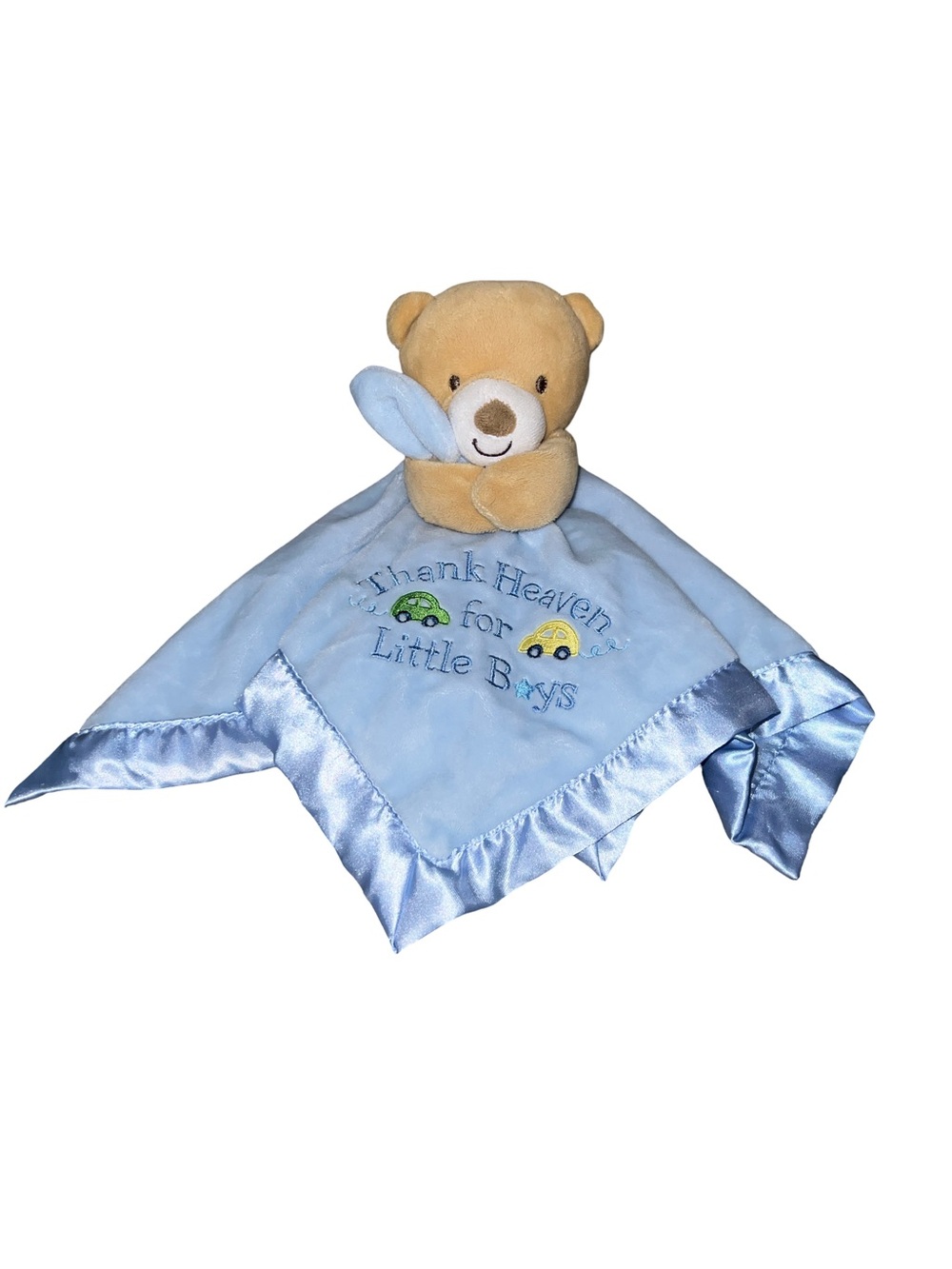 Baby Starters Blue Lovey Security Blanket  Thank Heaven For Little Boys Bear